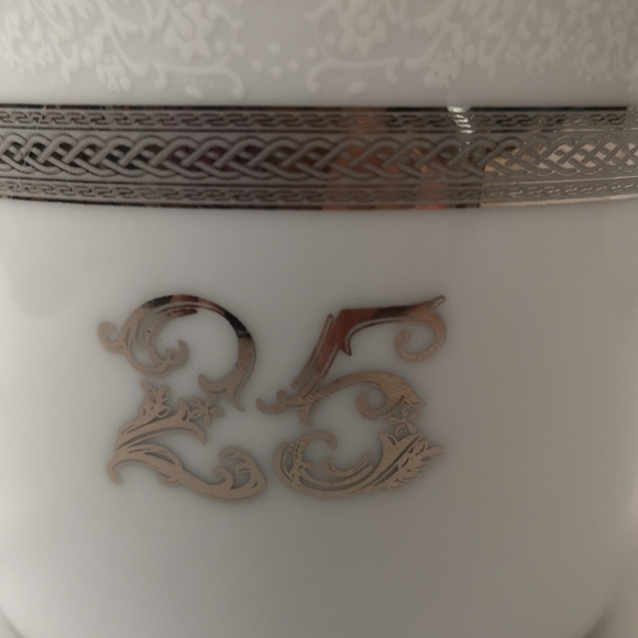 Casa Elite 25th Anniversary Creamer & Two-handle Sugar w Lid by M. Valenti Italy - Picture 5 of 9